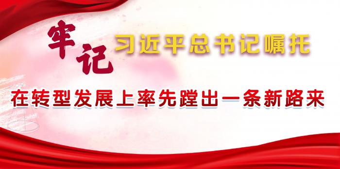 在转型发展上率先蹚出一条新路来