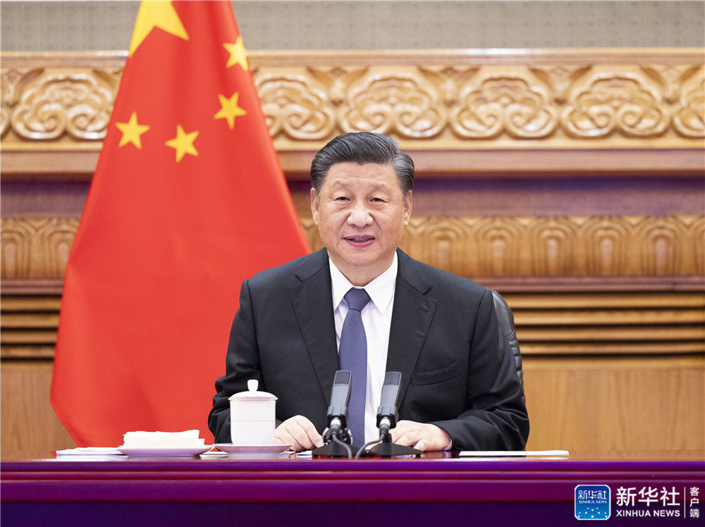 习近平同法国德国领导人举行视频峰会