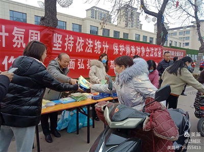区统计局开展“12·8”《统计法》颁布纪念日宣传活动