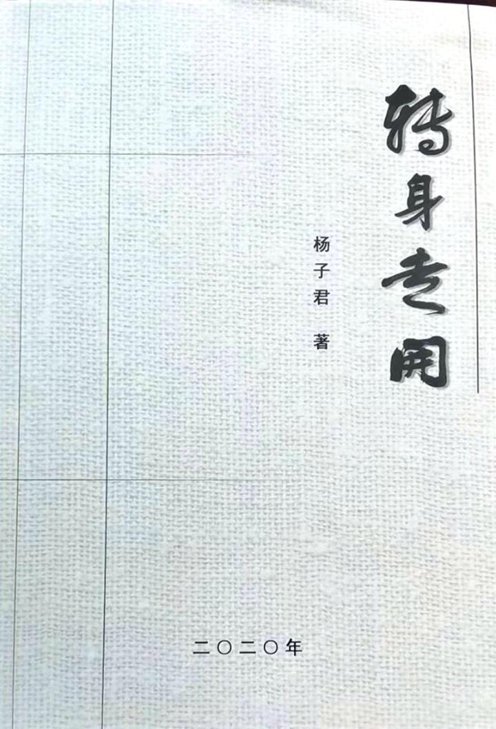 潞城籍作家杨子君著作《转身走开》