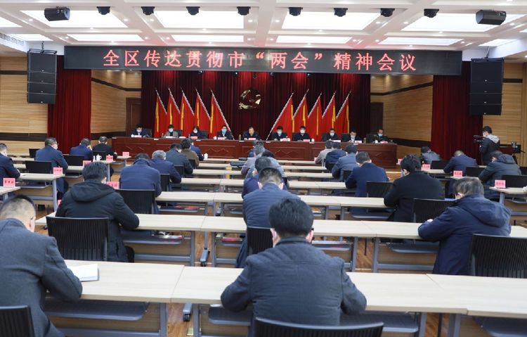 全区传达贯彻市“两会”精神会议召开