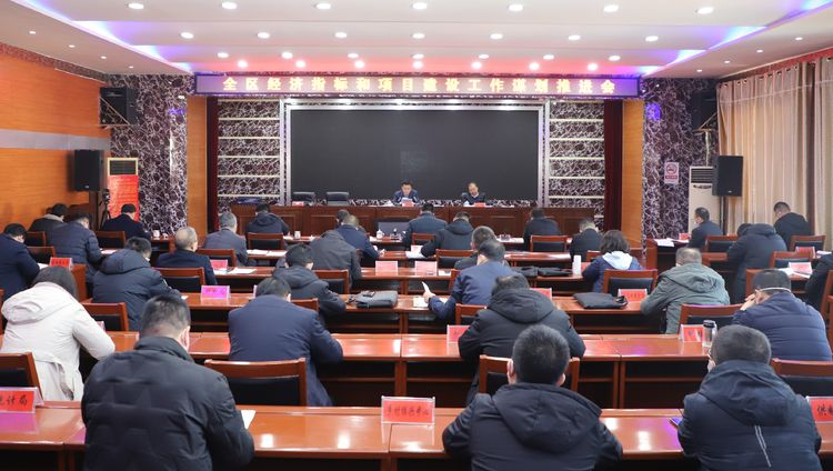 全区经济指标和项目建设工作谋划推进会召开