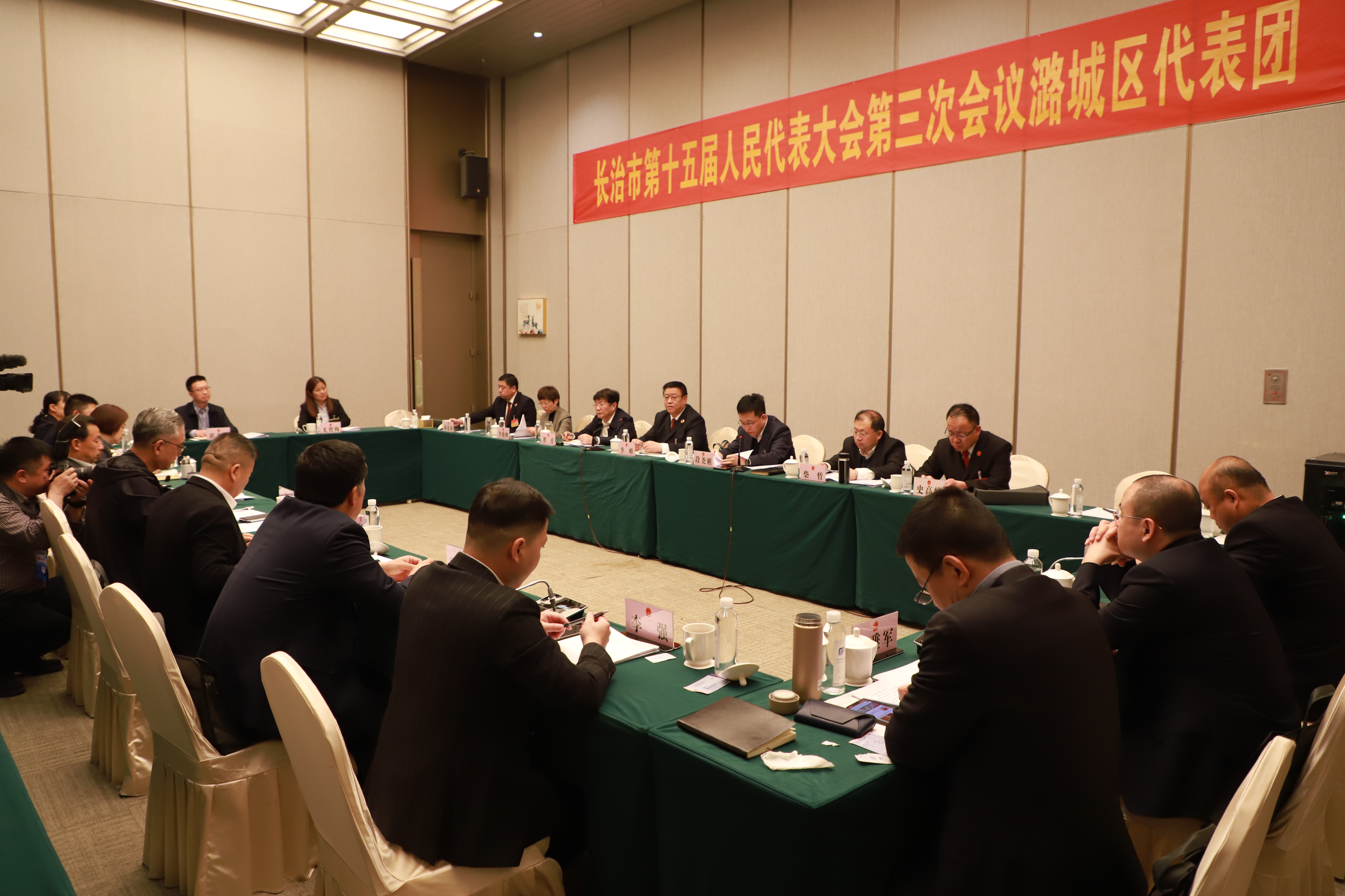 我区代表团审议市人大常委会及两院工作报告