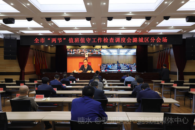 我区组织收看全市“两节”值班值守工作视频调度会议